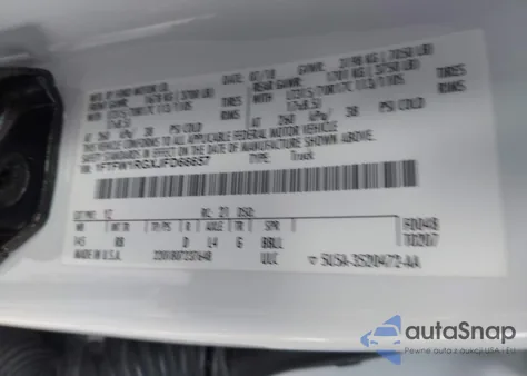 2018 Ford F-150 Raptor z USA, uszkodzony, nr VIN 1FTFW1RGXJFD66657